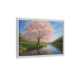 Serene Cherry Blossom Art Print - Spring Oasis Canvas - Dipaliz - Prints