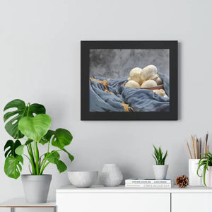 Poster - Framed Horizontal Mushroom Art Print - Dipaliz 14″ x 11″ / Black