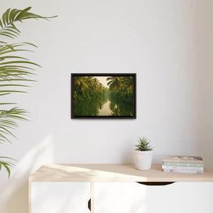 Tropical Escape Kerala Backwater Matte Canvas Art - Dipaliz - Prints
