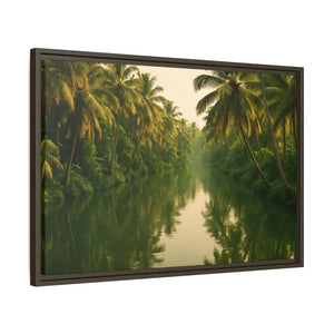 Tropical Escape Kerala Backwater Matte Canvas Art - Dipaliz - Prints