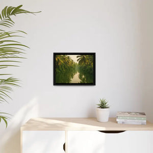 Tropical Escape Kerala Backwater Matte Canvas Art - Dipaliz - Prints