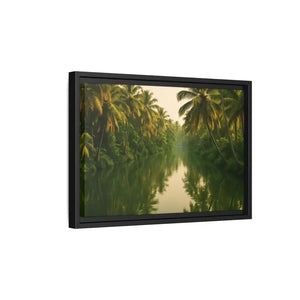 Tropical Escape Kerala Backwater Matte Canvas Art - Dipaliz - Prints
