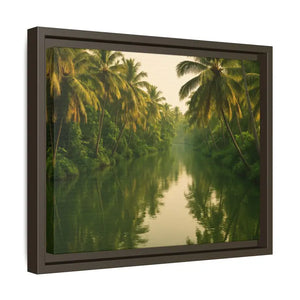 Tropical Escape Kerala Backwater Matte Canvas Art - Dipaliz - Prints