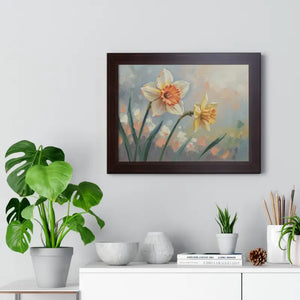 Daffodil Floral Painting - Sunlit Yellow Wall Art - Dipaliz - Artwork