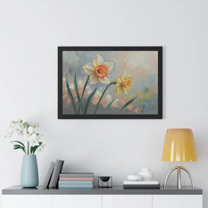 Daffodil Floral Painting - Sunlit Yellow Wall Art - Dipaliz - Artwork