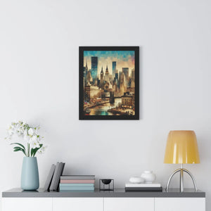 Framed Vertical Poster – Urban Horse Art - Dipaliz - Posters Prints & Visual Artwork