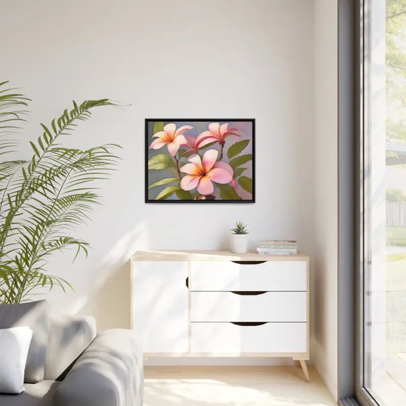 Transform your Space with Frangipani Flowers Matte Canvas