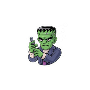 Spooky Frankenstein Halloween Vinyl - Kiss-cut Decals - Dipaliz - Home Decor