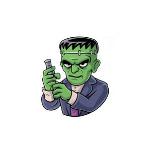 Spooky Frankenstein Halloween Vinyl - Kiss-cut Decals - Dipaliz - Home Decor