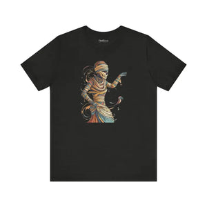 Mummy Unwrapping Short Sleeve Tee - Spooky Unisex Style - Dipaliz - T-shirts