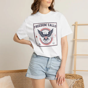 Freedom Calls Eagle Graphic T-shirt - T-shirts - m