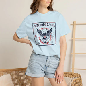 Freedom Calls Eagle Graphic T-shirt - T-shirts - m