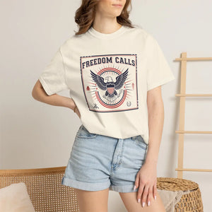 Freedom Calls Eagle Graphic T-shirt - T-shirts - m