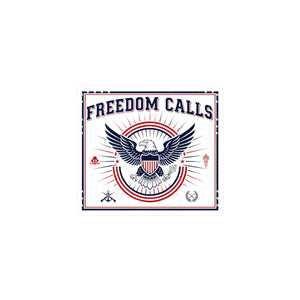 Freedom Calls Eagle Vinyl Decal, Patriotic Kiss-cut Sticker - Home Decor Decals