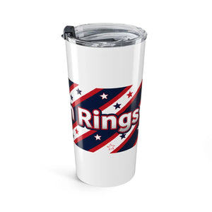 Freedom Rings 20oz Tumbler - Patriotic Red White & Blue Travel Cup - Tumblers