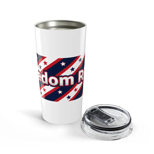 Freedom Rings 20oz Tumbler - Patriotic Red White & Blue Travel Cup - Tumblers