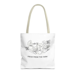 Farmers Market Tote Bag - Fresh Farm Vibes Grocery Shopper - Dipaliz - 16’’ × / Beige - Bags