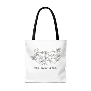 Farmers Market Tote Bag - Fresh Farm Vibes Grocery Shopper - Dipaliz - Bags