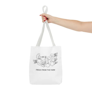 Farmers Market Tote Bag - Fresh Farm Vibes Grocery Shopper - Dipaliz - Bags