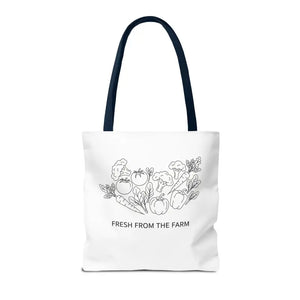 Farmers Market Tote Bag - Fresh Farm Vibes Grocery Shopper - Dipaliz - Bags