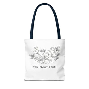 Farmers Market Tote Bag - Fresh Farm Vibes Grocery Shopper - Dipaliz - Bags