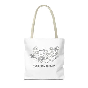 Farmers Market Tote Bag - Fresh Farm Vibes Grocery Shopper - Dipaliz - Bags