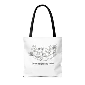 Farmers Market Tote Bag - Fresh Farm Vibes Grocery Shopper - Dipaliz - Bags