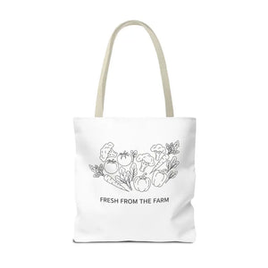Farmers Market Tote Bag - Fresh Farm Vibes Grocery Shopper - Dipaliz - Bags