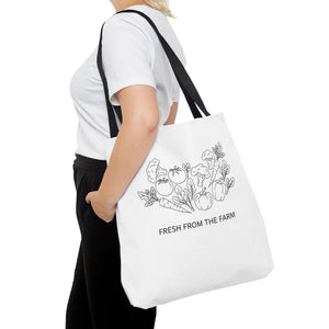Farmers Market Tote Bag - Fresh Farm Vibes Grocery Shopper - Dipaliz - Bags