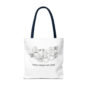 Farmers Market Tote Bag - Fresh Farm Vibes Grocery Shopper - Dipaliz - Bags