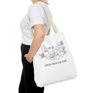Farmers Market Tote Bag - Fresh Farm Vibes Grocery Shopper - Dipaliz - Bags
