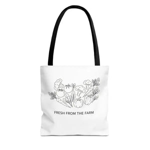 Farmers Market Tote Bag - Fresh Farm Vibes Grocery Shopper - Dipaliz - Bags