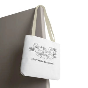 Farmers Market Tote Bag - Fresh Farm Vibes Grocery Shopper - Dipaliz - Bags