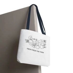 Farmers Market Tote Bag - Fresh Farm Vibes Grocery Shopper - Dipaliz - Bags