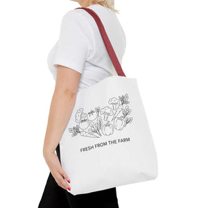 Farmers Market Tote Bag - Fresh Farm Vibes Grocery Shopper - Dipaliz - Bags
