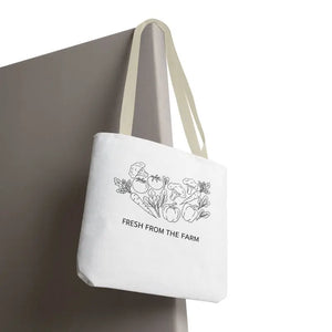 Farmers Market Tote Bag - Fresh Farm Vibes Grocery Shopper - Dipaliz - Bags