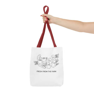 Farmers Market Tote Bag - Fresh Farm Vibes Grocery Shopper - Dipaliz - Bags
