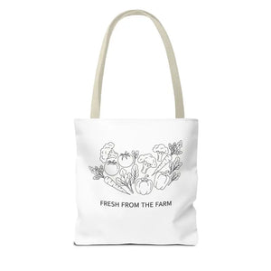 Farmers Market Tote Bag - Fresh Farm Vibes Grocery Shopper - Dipaliz - Bags