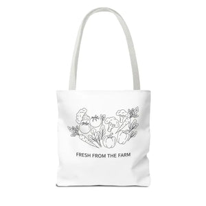 Farmers Market Tote Bag - Fresh Farm Vibes Grocery Shopper - Dipaliz - Bags