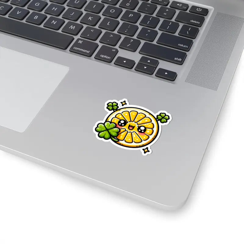 Zesty Lemon Slice Kiss-cut Stickers for Fresh Vibes - 2’’ × / White Paper Products