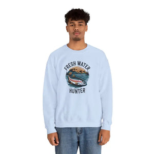 Fresh Water Hunter Unisex Heavy Blend Crewneck - Dipaliz - Sweatshirts