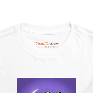 Kids Clothes - Moonlit Frog Short Sleeve Tee - Toddler Nature Art - Dipaliz