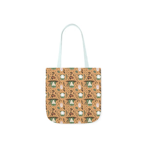 Playful Frog Canvas Tote Bag - Durable Polyester - Dipaliz - Shopping Totes