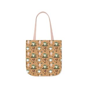 Playful Frog Canvas Tote Bag - Durable Polyester - Dipaliz - Shopping Totes