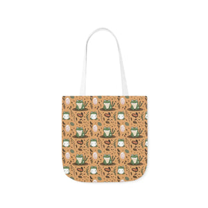 Playful Frog Canvas Tote Bag - Durable Polyester - Dipaliz - Shopping Totes