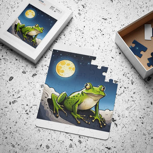 Magical Frog and Moon Kids Puzzle 30 Piece - Dipaliz - Jigsaw Puzzles