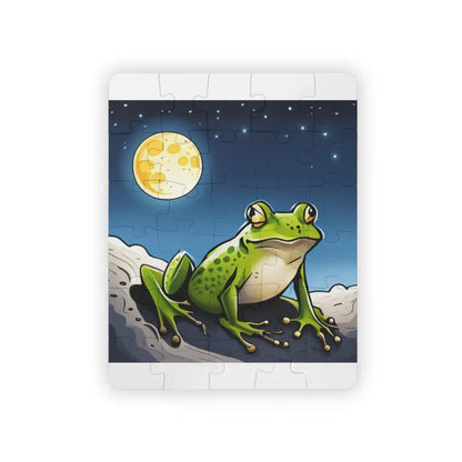 Thrilling Frog & Moon Kids’ Puzzle Fun by Dipaliz