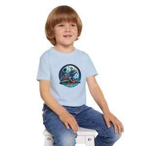 Kids Clothes - Frog Moon Toddler T-shirt Classic Fit Soft Cotton Tee - Dipaliz