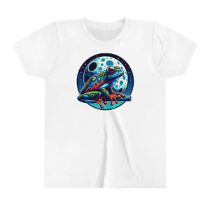 Enchanting Frog Moon Youth Tee - Soft Cotton Apparel - Dipaliz - T-shirts - s