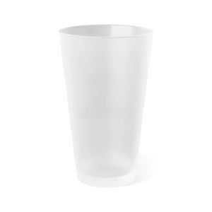 Frosted Pint Glass - Frog and Mushroom 16oz - Dipaliz - Beer Glasses